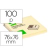 BLOC DE NOTAS ADHESIVAS QUITA Y PON Q-CONNECT 75X75 MM ZIG-ZAG