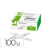 CLIPS ZINC Q-CONNECT N 4 LABIADOS 50 MM CAJA DE 100 UNIDADES