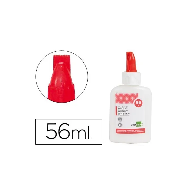 PEGAMENTO COLA BLANCA LAVABLE LIDERPAPEL 56 ML