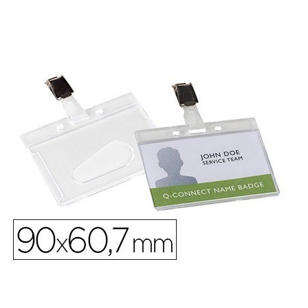 10 IDENTIFICADORES Q-CONNECT RIGIDO PLASTICO ACABADO BRILLANTE CON ...