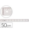 REGLA LIDERPAPEL 50 CM PLASTICO CRISTAL