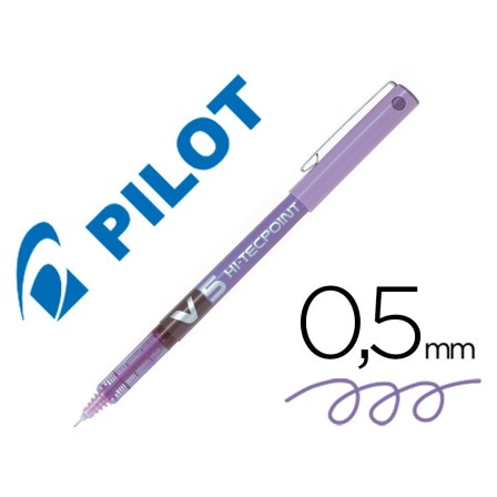 ROTULADOR PILOT PUNTA AGUJA V-5 VIOLETA 0.5 MM