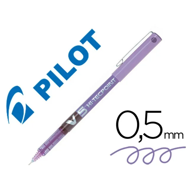 ROTULADOR PILOT PUNTA AGUJA V-5 VIOLETA 0.5 MM