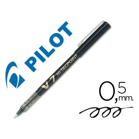 ROTULADOR PILOT PUNTA AGUJA V-7 NEGRO 0.7 MM
