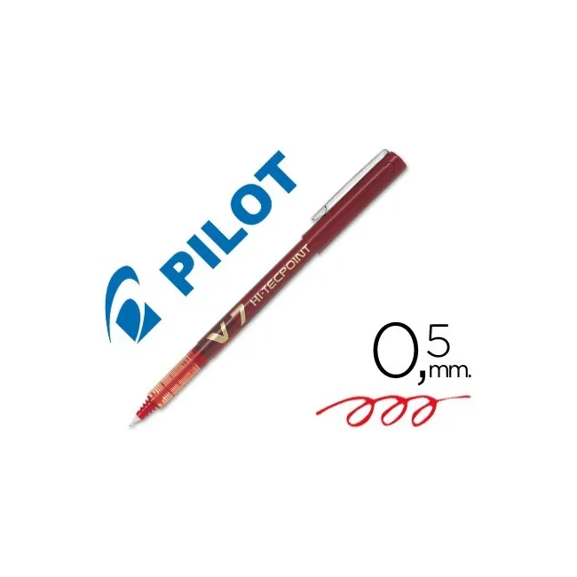 ROTULADOR PILOT PUNTA AGUJA V-7 ROJO 0.7 MM
