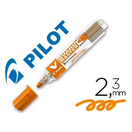 ROTULADOR PILOT VBOARD MASTER PARA PIZARRA BLANCA NARANJA TINTA LIQ...