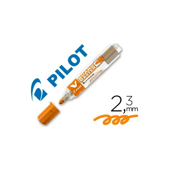 ROTULADOR PILOT VBOARD MASTER PARA PIZARRA BLANCA NARANJA TINTA LIQ...