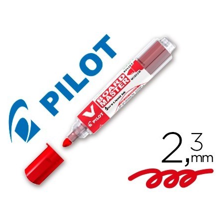 ROTULADOR PILOT VBOARD MASTER PARA PIZARRA BLANCA ROJO TINTA LIQUID...