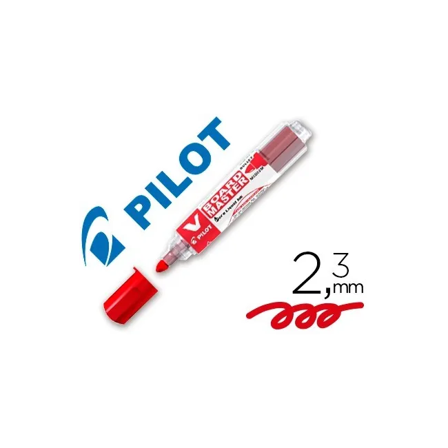 ROTULADOR PILOT VBOARD MASTER PARA PIZARRA BLANCA ROJO TINTA LIQUID...