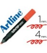 ROTULADOR ARTLINE FLUORESCENTEEK-660 ROJO -PUNTA BISELADA