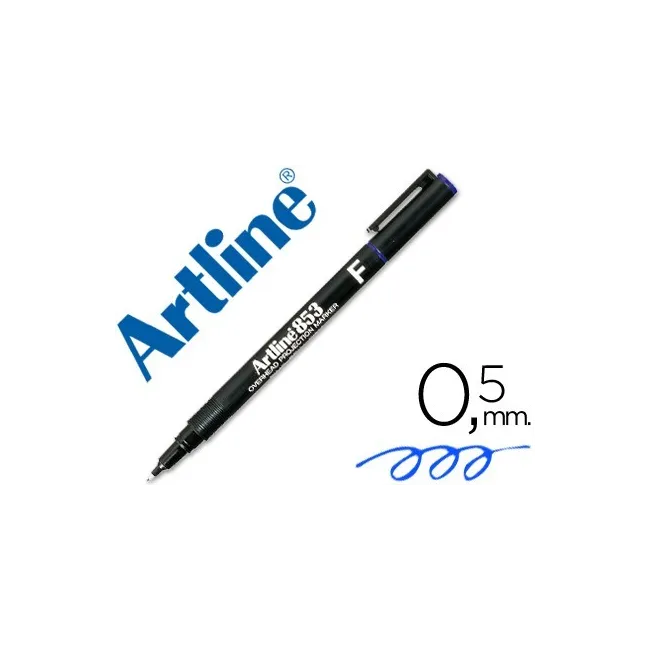 ROTULADOR ARTLINE RETROPROYECCION PUNTA FIBRA PERMANENTE EK-853 AZU...