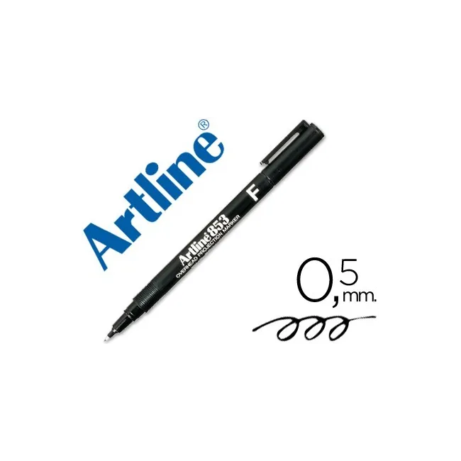 ROTULADOR ARTLINE RETROPROYECCION PUNTA FIBRA PERMANENTE EK-853 NEG...