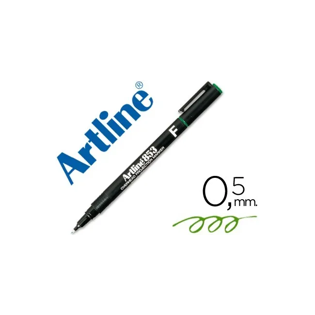 ROTULADOR ARTLINE RETROPROYECCION PUNTA FIBRA PERMANENTE EK-853 VER...