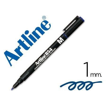 ROTULADOR ARTLINE RETROPROYECCION PUNTA FIBRA PERMANENTE EK-854 AZU...
