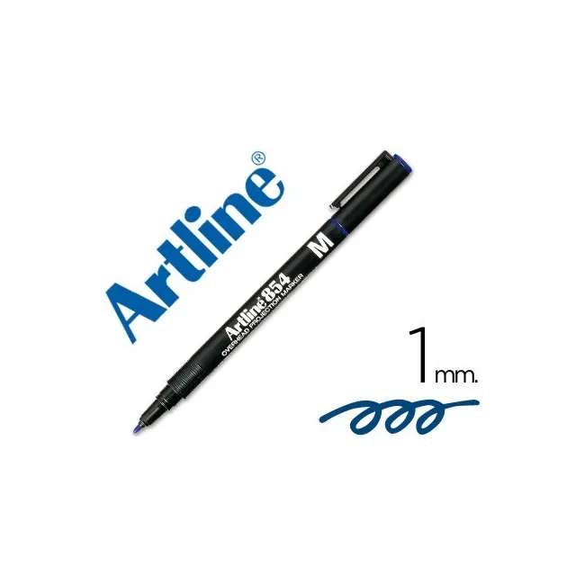 ROTULADOR ARTLINE RETROPROYECCION PUNTA FIBRA PERMANENTE EK-854 AZU...