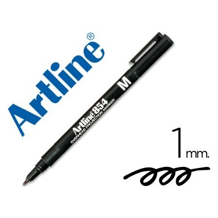 ROTULADOR ARTLINE RETROPROYECCION PUNTA FIBRA PERMANENTE EK-854 NEG...