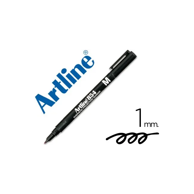 ROTULADOR ARTLINE RETROPROYECCION PUNTA FIBRA PERMANENTE EK-854 NEG...