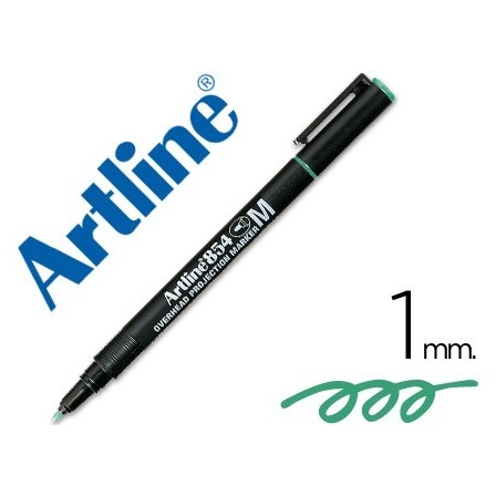 ROTULADOR ARTLINE RETROPROYECCION PUNTA FIBRA PERMANENTE EK-854 VER...