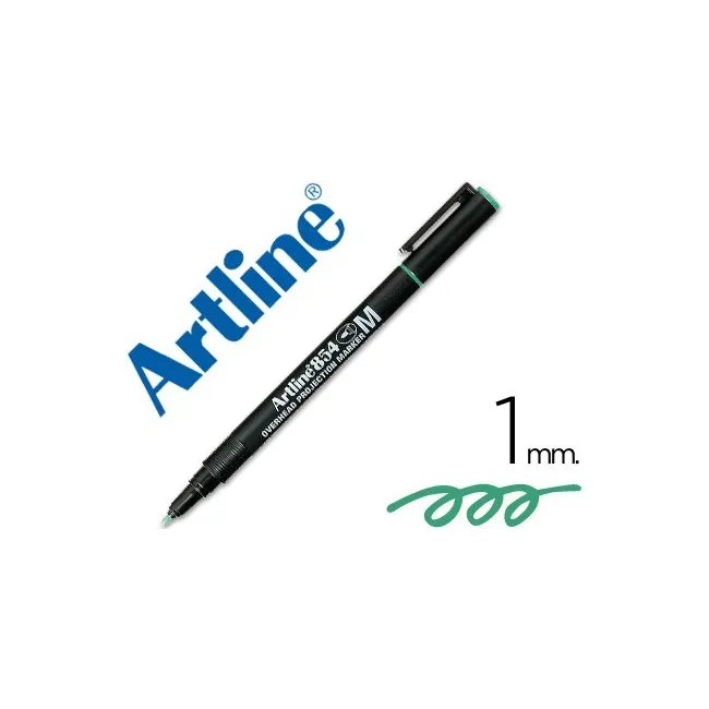 ROTULADOR ARTLINE RETROPROYECCION PUNTA FIBRA PERMANENTE EK-854 VER...