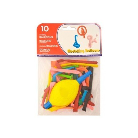 GLOBOS PARA MODELAR + INFLADOR BOLSA DE 10