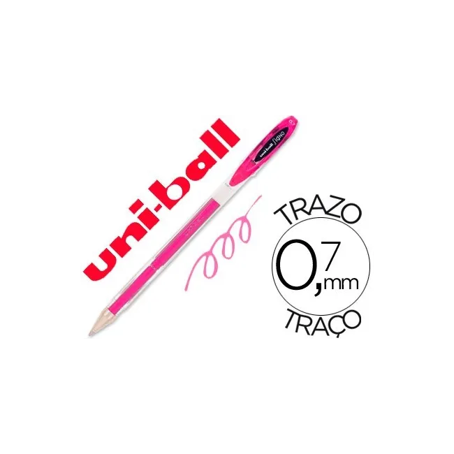 BOLIGRAFO UNIBALL ROLLER UM-120 SIGNO 0,7 MM TINTA GEL COLOR ROSA