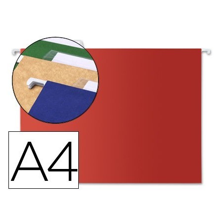 CARPETA COLGANTE LIDERPAPEL A4 ROJA