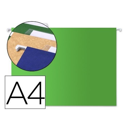 CARPETA COLGANTE LIDERPAPEL A4 VERDE