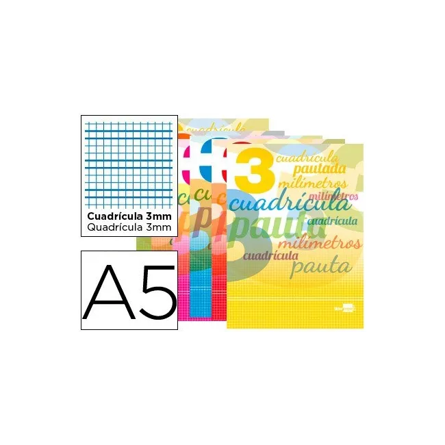 LIBRETA LIDERPAPEL PAUTAGUIA TAPA CARTONCILLO 32 HOJAS DIN A5 70 G ...