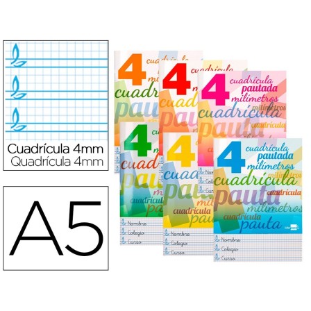 LIBRETA LIDERPAPEL PAUTAGUIA TAPA CARTONCILLO 32 HOJAS DIN A5 70 G ...