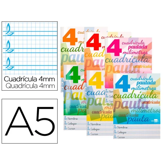 LIBRETA LIDERPAPEL PAUTAGUIA TAPA CARTONCILLO 32 HOJAS DIN A5 70 G ...