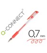 BOLIGRAFO Q-CONNECT TINTA GEL ROJO 0.7 MM SUJECION DE CAUCHO