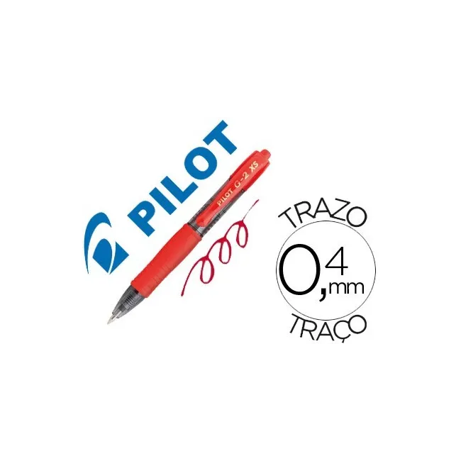 BOLIGRAFO PILOT G-2 PIXIE ROJO TINTA GEL RETRACTIL SUJECION DE CAUCHO