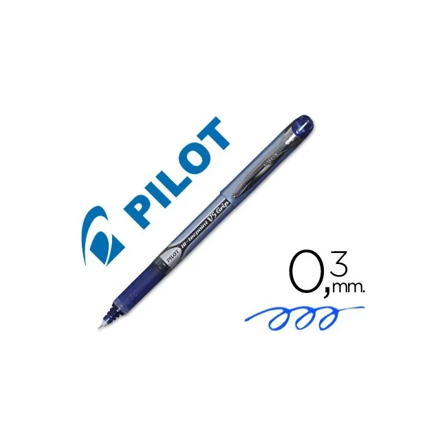 ROTULADOR PILOT PUNTA AGUJA V-5 GRIP AZUL 0.5 MM