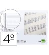 BLOC MUSICA LIDERPAPEL PENTAGRAMA 3MM MAS CUADRICULA DE 4MM PARA AN...