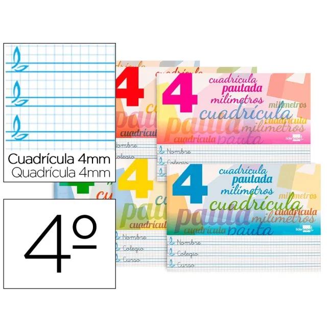 LIBRETA LIDERPAPEL PAUTAGUIA TAPA CARTONCILLO 32 HOJAS DIN A5 70 G ...