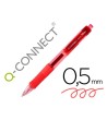BOLIGRAFO Q-CONNECT SIGMA RETRACTIL 0,5 MM COLOR ROJO