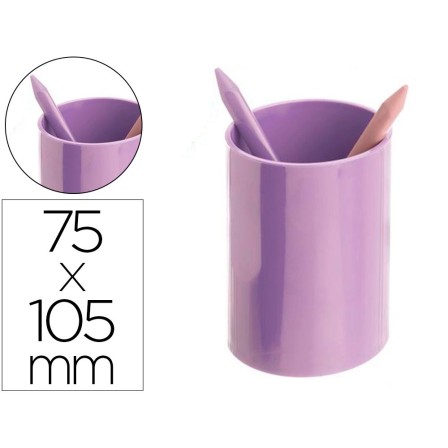 CUBILETE PORTALAPICES ARCHIVO 2000 ECOGREEN 100% RECICLADO MALVA PA...