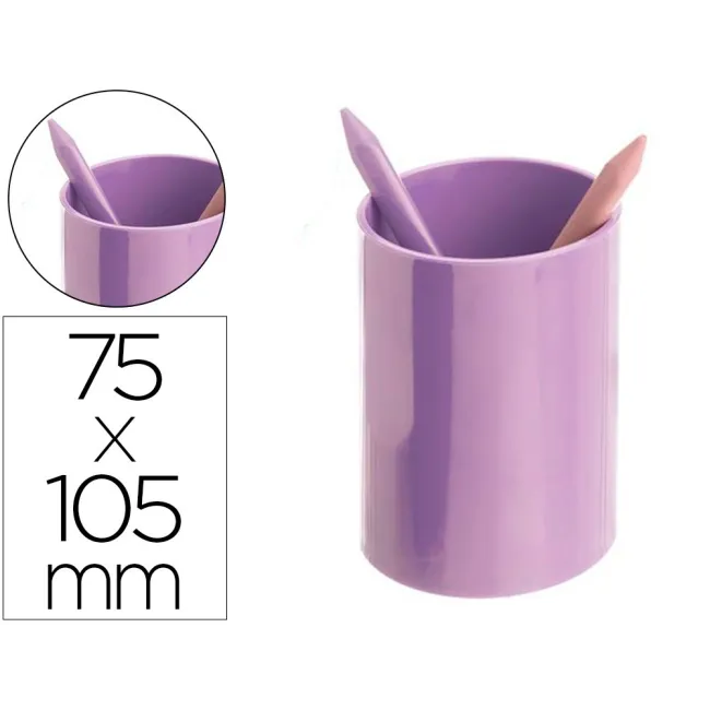 CUBILETE PORTALAPICES ARCHIVO 2000 ECOGREEN 100% RECICLADO MALVA PA...