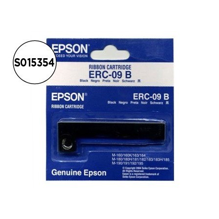 CINTA IMPRESORA EPSON ERC-09B NEGRA M-160 163 164 180 180H 181 182 ...
