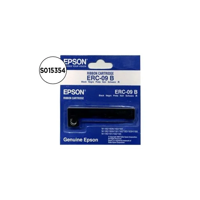 CINTA IMPRESORA EPSON ERC-09B NEGRA M-160 163 164 180 180H 181 182 ...