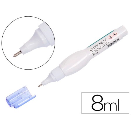 CORRECTOR Q-CONNECT LAPIZ 8 MLCON PUNTA METALICA