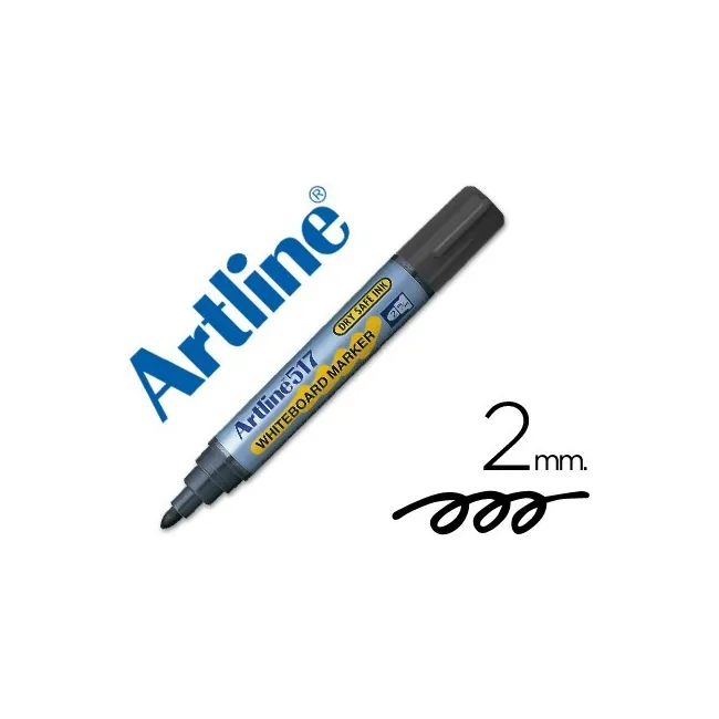 ROTULADOR ARTLINE PIZARRA EK-517 NEGRO -PUNTA REDONDA 2 MM -TINTA D...