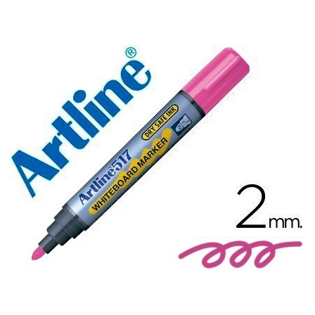 ROTULADOR ARTLINE PIZARRA EK-517 ROSA -PUNTA REDONDA 2 MM -TINTA DE...