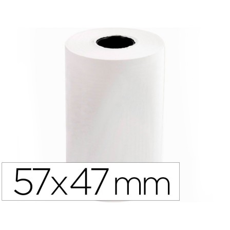 ROLLO SUMADORA TERMICO Q-CONNECT 57 MM ANCHO X 47MM DIAMETRO PARA M...