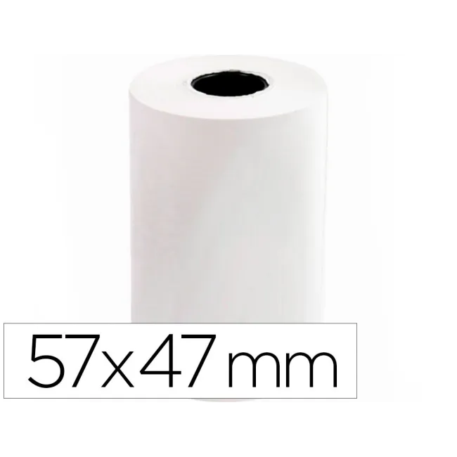 ROLLO SUMADORA TERMICO Q-CONNECT 57 MM ANCHO X 47MM DIAMETRO PARA M...