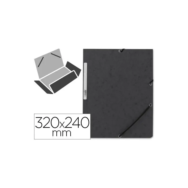 CARPETA Q-CONNECT GOMAS KF02169 CARTON SIMIL-PRESPAN SOLAPAS 320X24...