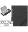 CARPETA Q-CONNECT GOMAS KF02169 CARTON SIMIL-PRESPAN SOLAPAS 320X24...