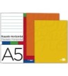 LIBRETA LIDERPAPEL WRITE A5 80 HOJAS 60G/M2 HORIZONTAL CON MARGEN