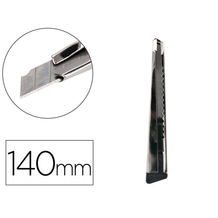 CUTER METALICO Q-CONNECT CON FUNDA CUCHILLA ESTRECHA