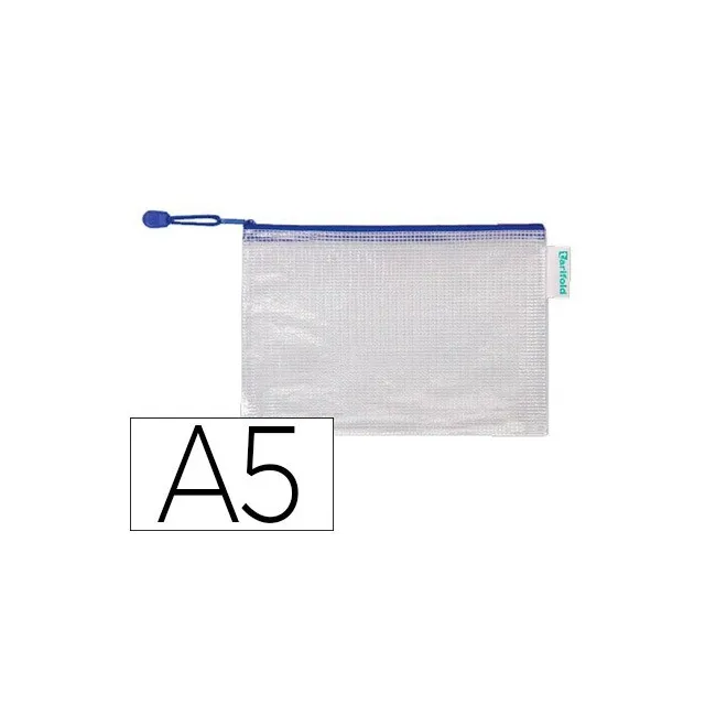BOLSA MULTIUSOS TARIFOLD PVC DIN A5 APERTURA SUPERIOR CON CREMALLER...